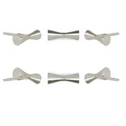 Silver Royan metal knobs (set of 6)